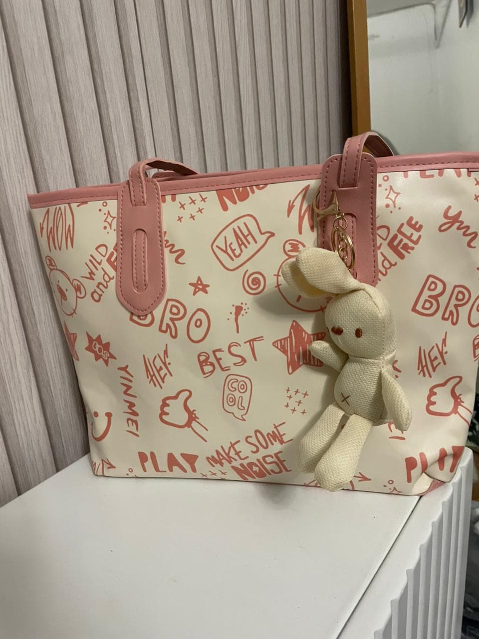 Noise leather tote 13inch - alternate view